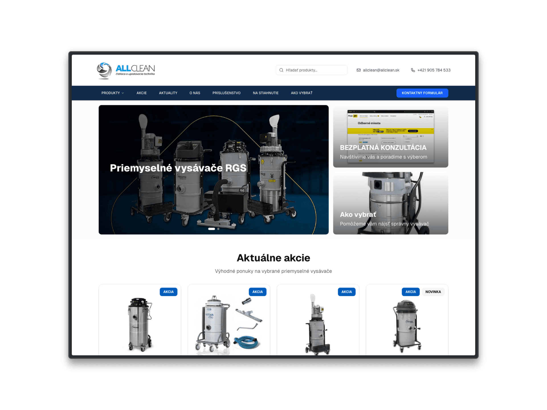 B2B catalog e-shop with product configuration — preview