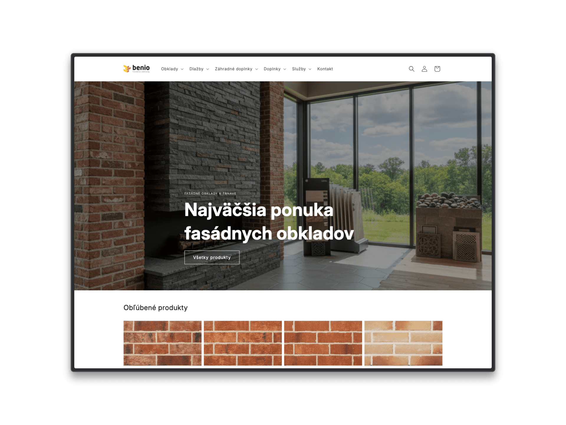 E-shop with an extensive product catalog and visualizations — preview