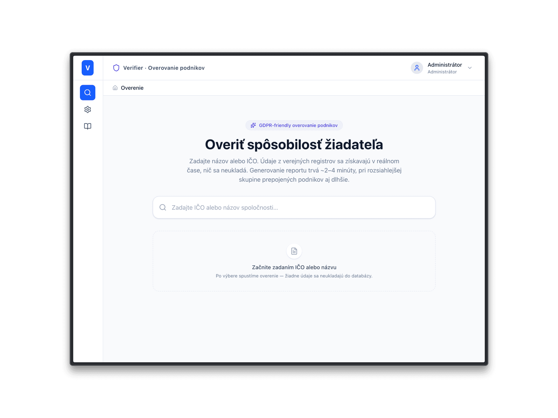 AI tool for automated verification of public register data — preview