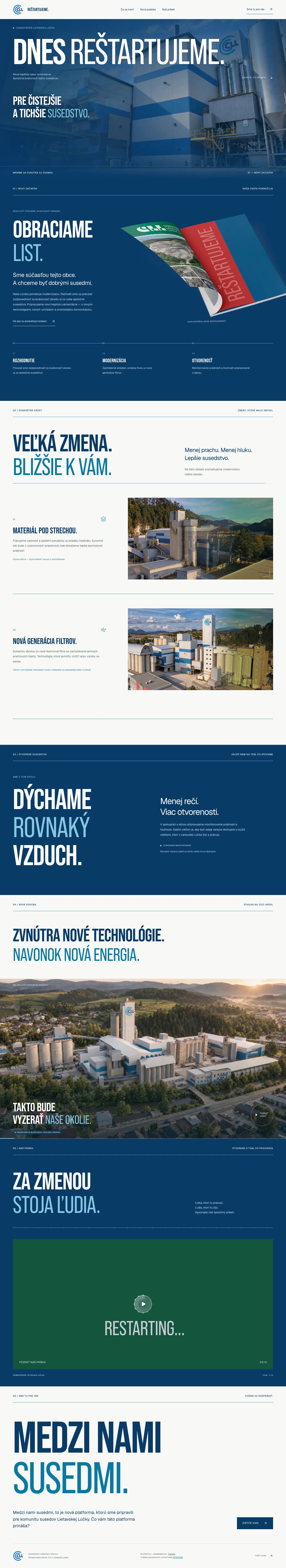 Reštartujeme – celý kampaňový web
