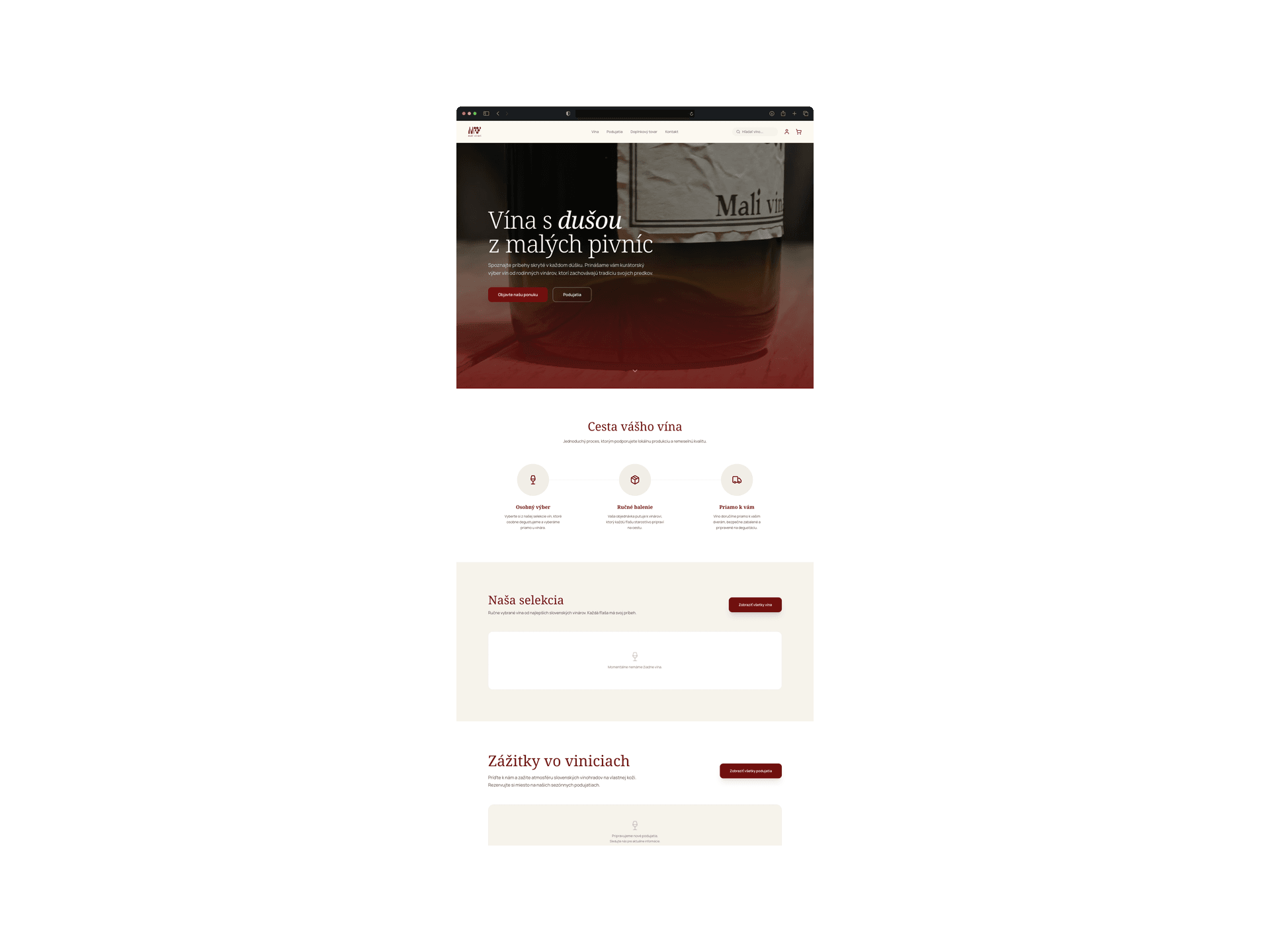 Multi-vendor e-shop s online platbami a doručením — ukážka rozhrania 1