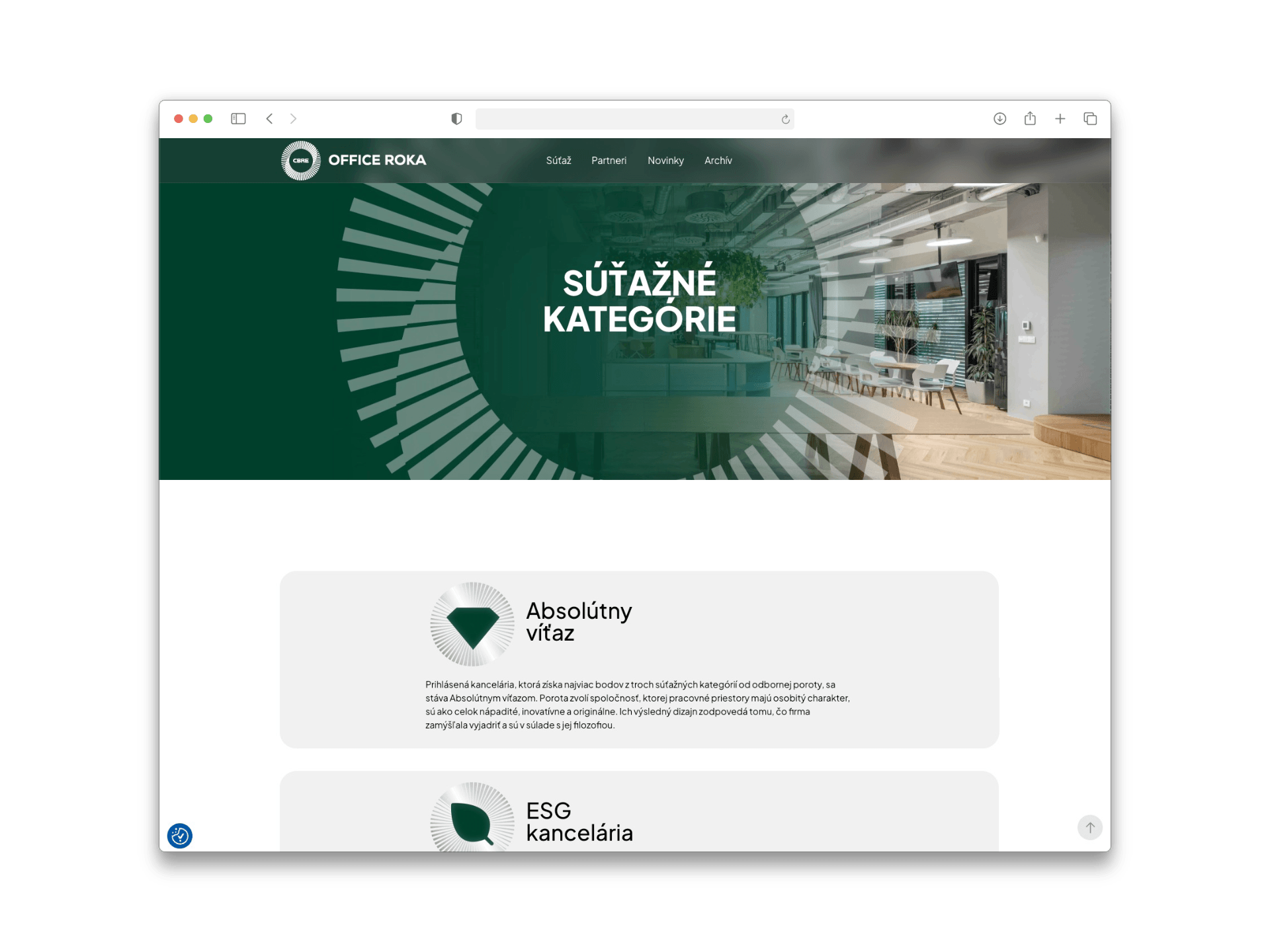 Competition and editorial web platform with entry submission — ukážka rozhrania 3