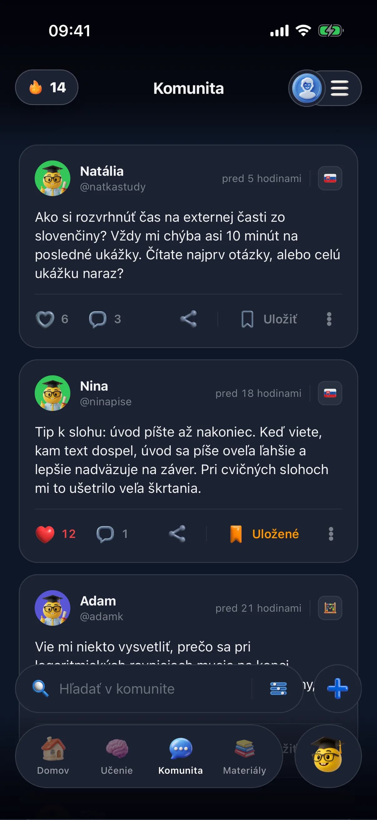 SCHPRT – séria, rebríček a komunita